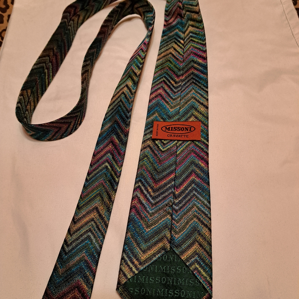 Missoni Multicolor Chevron Men's Tie